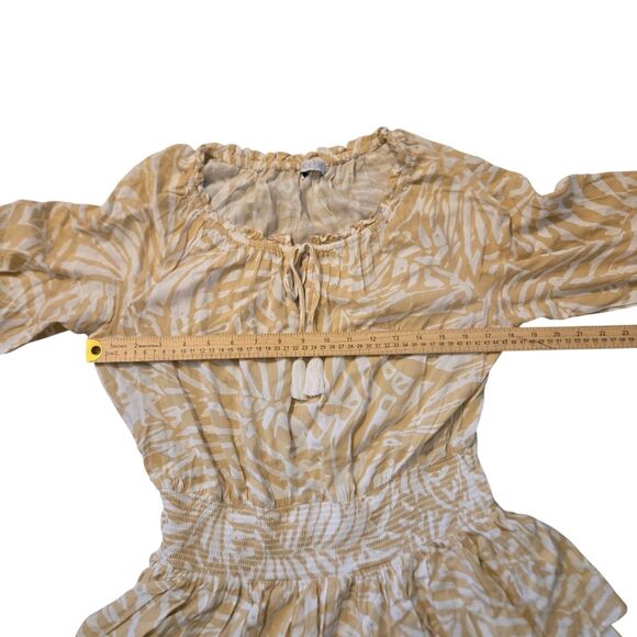 Patrons Of Peace Dress 100% Rayon M Fairy Isle Tassels Hippie Peasant Maxi - Picture 6 of 8